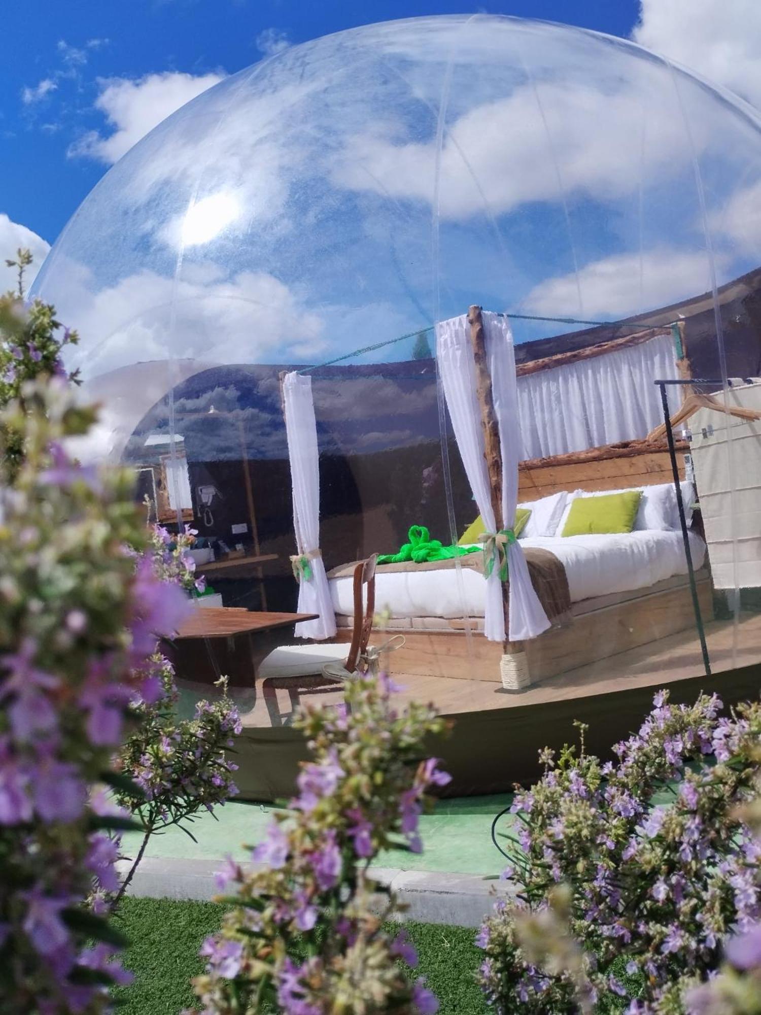 Cosmoveros - Hotel Burbuja Pedraza ภายนอก รูปภาพ