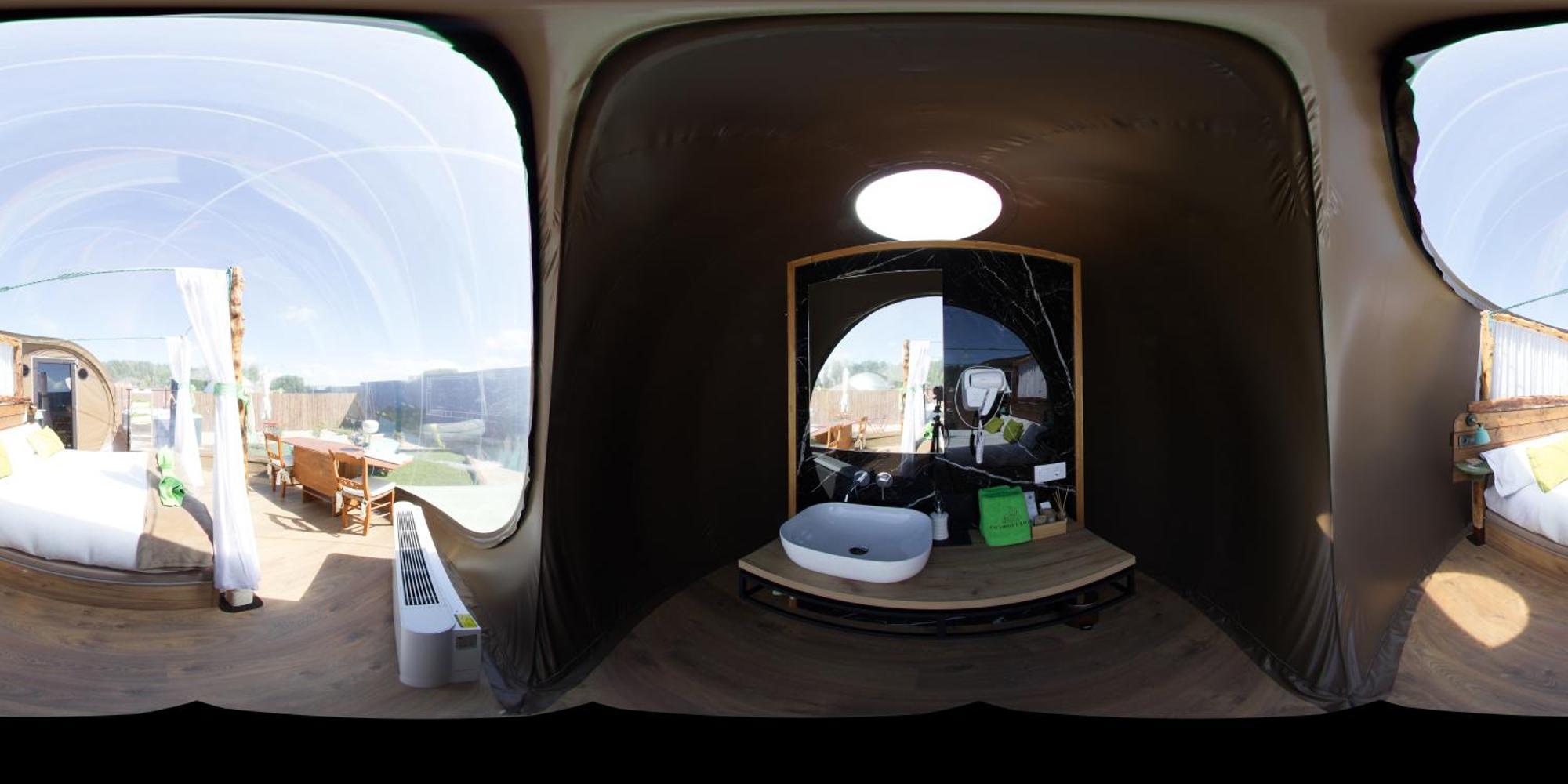Cosmoveros - Hotel Burbuja Pedraza ภายนอก รูปภาพ